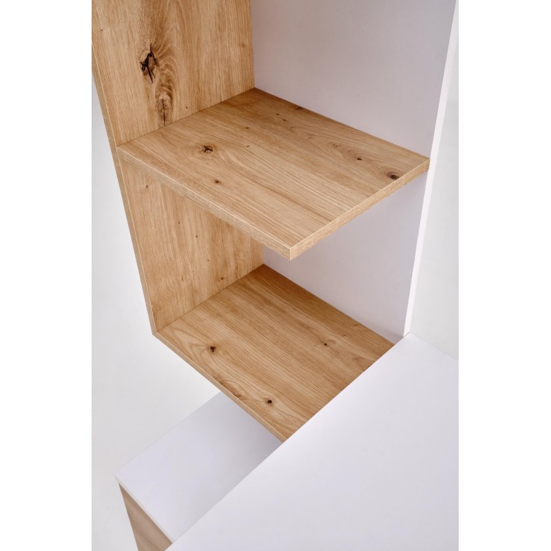 "MISO Desk, White / Artisan Oak" "MISO Desk, White / Artisan Oak"