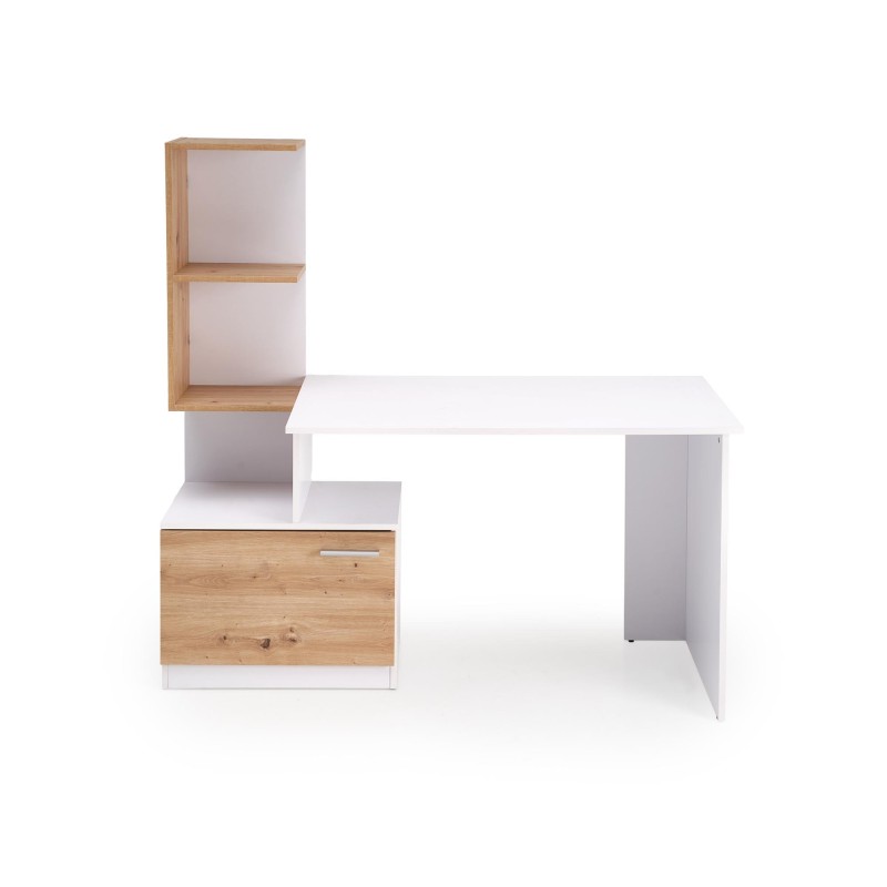 "MISO Desk, White / Artisan Oak" "MISO Desk, White / Artisan Oak"