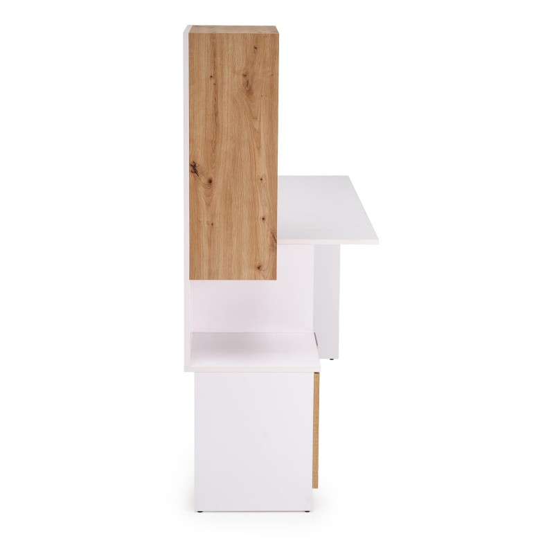 "MISO Desk, White / Artisan Oak" "MISO Desk, White / Artisan Oak"