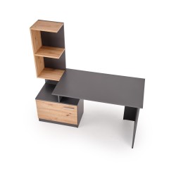 "MISO Desk, Graphite / Artisan Oak" "MISO Desk, Graphite / Artisan Oak"