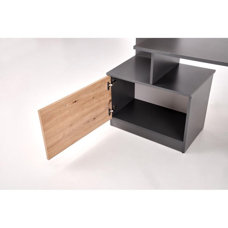 "MISO Desk, Graphite / Artisan Oak" "MISO Desk, Graphite / Artisan Oak"