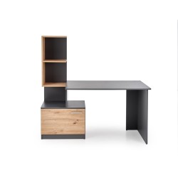 "MISO Desk, Graphite / Artisan Oak" "MISO Desk, Graphite / Artisan Oak"