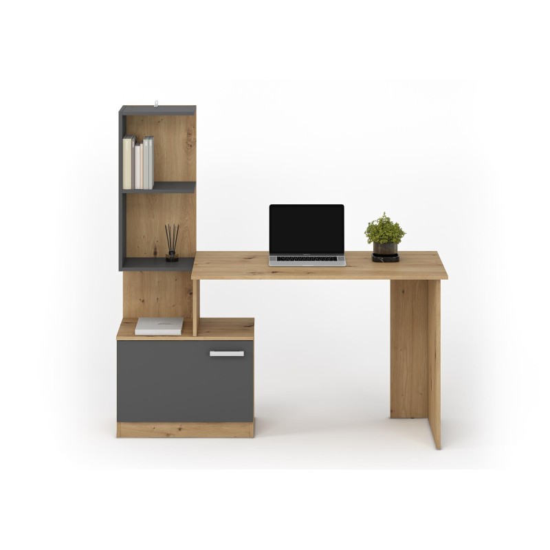 "MISO Desk, Graphite / Artisan Oak" "MISO Desk, Graphite / Artisan Oak"