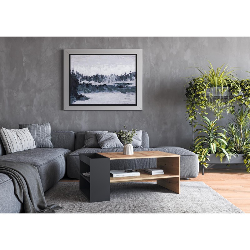 'MURCIA Coffee Table, Artisan Oak / Black' 'MURCIA Coffee Table, Artisan Oak / Black'