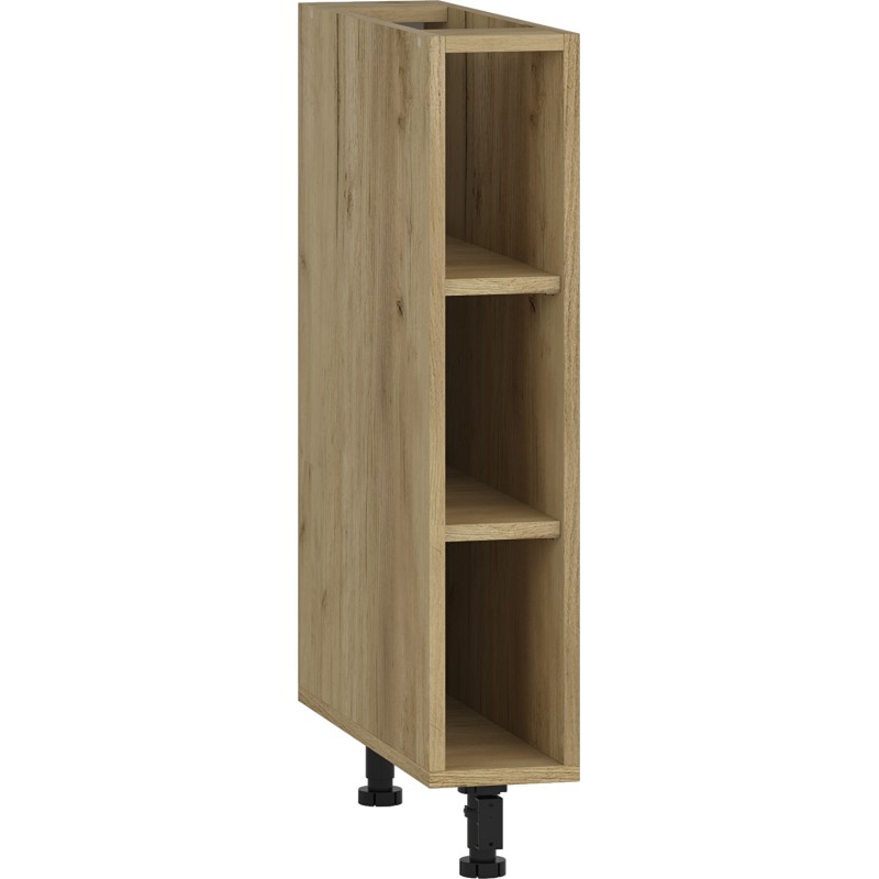'VENTO D-15/82 Open Lower Cabinet in Craft Oak'