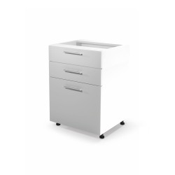 VENTO D3S-60/82 szafka dolna z szufladami, mechanizm Hettich front: biały