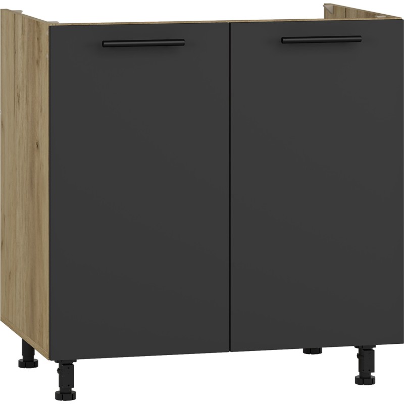VENTO DK-80/82 szafka zlewozmywakowa front: antracyt (1p 1szt)