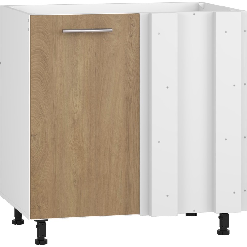 'VENTO DKN-100/82 Corner Sink Cabinet with Honey Oak Front'
