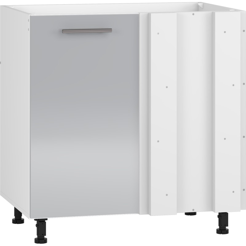 'VENTO DKN-100/82 Corner Sink Cabinet Front: Light Ash'