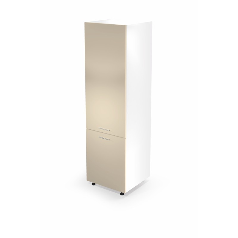 'VENTO DL-60/214 High Lower Cabinet Front: Beige Built-in Fridge Cabinet'
