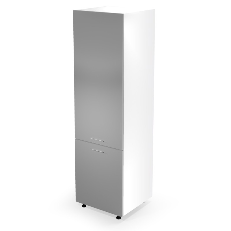 'VENTO DL-60/214 High Lower Cabinet Front: Light Ash Built-in Fridge Cabinet'