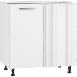 'VENTO DN-100/82 Lower Corner Cabinet Front: Matte White'