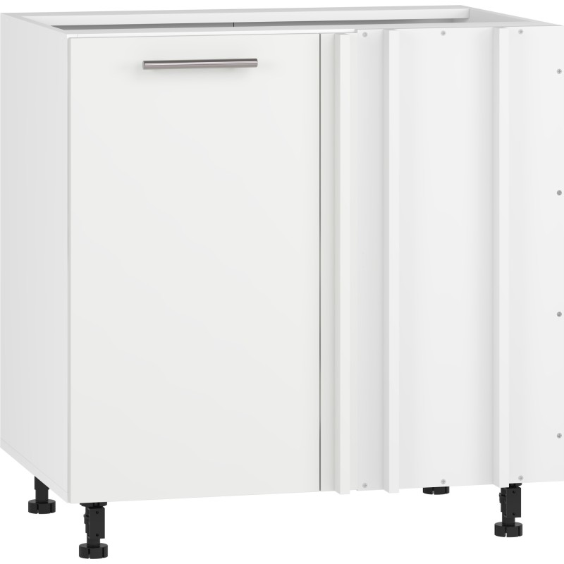 'VENTO DN-100/82 Lower Corner Cabinet Front: Matte White'
