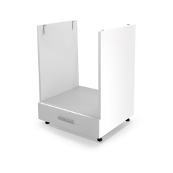 'VENTO DP-60/82 Lower Cabinet for Built-in Oven Front: White Drawer'