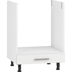 VENTO DP-60/82 szafka dolna pod zabudowę piekarnika front: biały mat szuflada