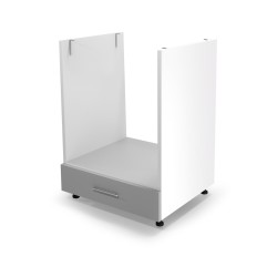 'VENTO DP-60/82 Built-in Oven Base Cabinet Front: Light Ash Drawer'