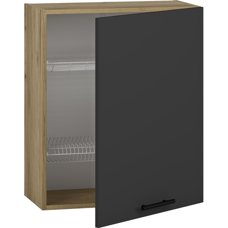 'VENTO GC-60/72 Upper Cabinet with Drainer, Front: Anthracite'