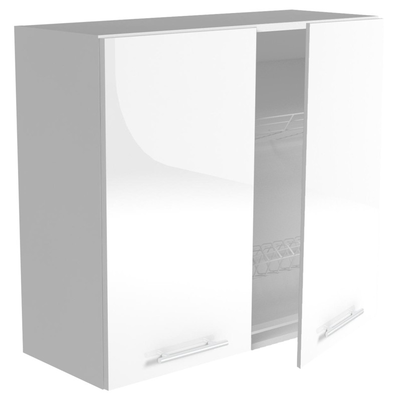'VENTO GC-80/72 Upper Cabinet with Drip Tray, Front: White'