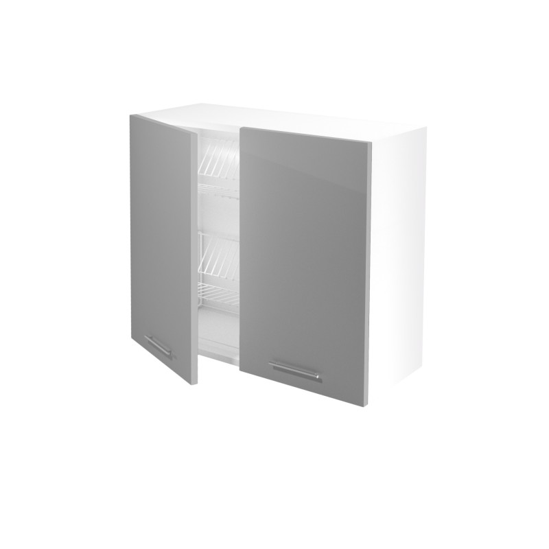 'VENTO GC-80/72 Upper Cabinet with Drainer, Front: Light Ash'