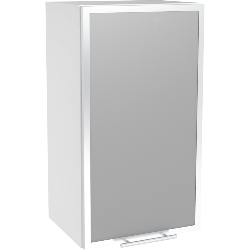'VENTO GV-40/72 Left Upper Cabinet with Display Case in White'