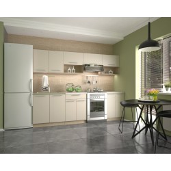 'VIOLA 260 Kitchen Set, Body: Sonoma Oak, Fronts: Vanilla'