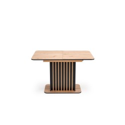 'WILSON Extendable Table, Top - Artisan Oak / Black, Legs - Artisan Oak / Black' 'WILSON Extendable Table, Top - Artisan Oak / Black, Legs - Artisan Oak / Black'