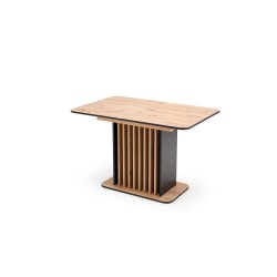 'WILSON Extendable Table, Top - Artisan Oak / Black, Legs - Artisan Oak / Black' 'WILSON Extendable Table, Top - Artisan Oak / Black, Legs - Artisan Oak / Black'