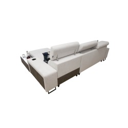 Prestige I Maxi Ecksofa mit Schlaffunktion und USB-Anschluss - Weich im Griff, Freya 210.24 + Tauro 8207 Prestige I Maxi Ecksofa mit Schlaffunktion und USB-Anschluss - Weich im Griff, Freya 210.24 + Tauro 8207