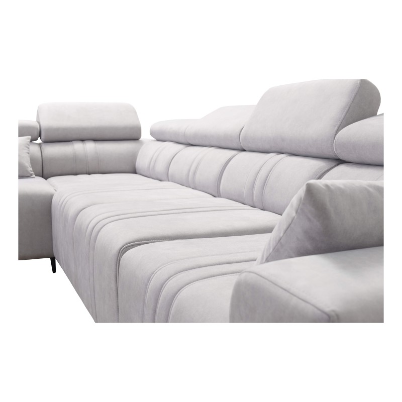 Esquinero Exclusivo Verona XI con función de cama en tela de terciopelo, Vena 14 | Tus Muebles Ideales Esquinero Exclusivo Verona XI con función de cama en tela de terciopelo, Vena 14 | Tus Muebles Ideales