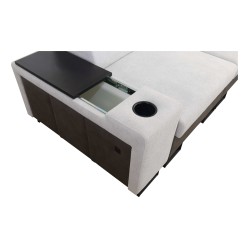 Prestige I Maxi Ecksofa mit Schlaffunktion und USB-Anschluss - Weich im Griff, Freya 210.02 + Tauro 8202 Prestige I Maxi Ecksofa mit Schlaffunktion und USB-Anschluss - Weich im Griff, Freya 210.02 + Tauro 8202