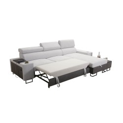 Prestige I Maxi Ecksofa mit Schlaffunktion und USB-Anschluss - Weich im Griff, Freya 210.02 + Tauro 8202 Prestige I Maxi Ecksofa mit Schlaffunktion und USB-Anschluss - Weich im Griff, Freya 210.02 + Tauro 8202