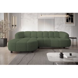 VELPA S Left-Handed Freestanding Corner Sofa in PUENTE 37 Green Fabric WERSAL VELPA S Left-Handed Freestanding Corner Sofa in PUENTE 37 Green Fabric WERSAL
