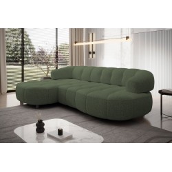 VELPA S Left-Handed Freestanding Corner Sofa in PUENTE 37 Green Fabric WERSAL VELPA S Left-Handed Freestanding Corner Sofa in PUENTE 37 Green Fabric WERSAL