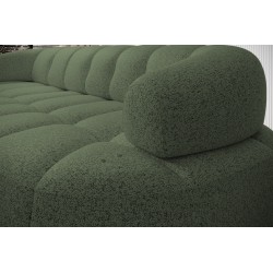 VELPA S Left-Handed Freestanding Corner Sofa in PUENTE 37 Green Fabric WERSAL VELPA S Left-Handed Freestanding Corner Sofa in PUENTE 37 Green Fabric WERSAL