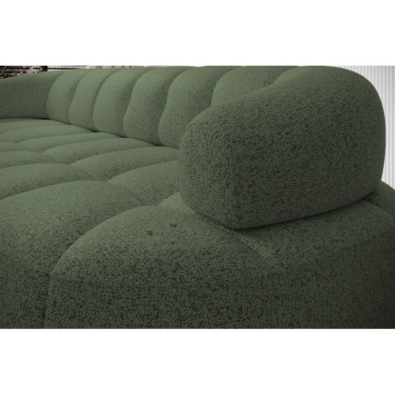 VELPA S Left-Handed Freestanding Corner Sofa in PUENTE 37 Green Fabric WERSAL VELPA S Left-Handed Freestanding Corner Sofa in PUENTE 37 Green Fabric WERSAL