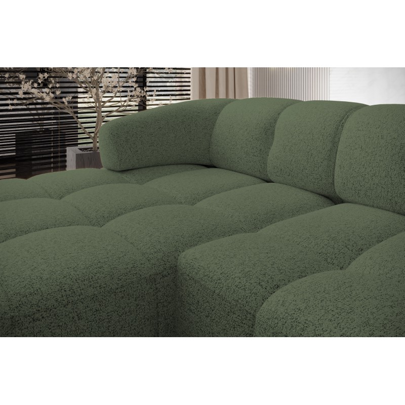 VELPA S Left-Handed Freestanding Corner Sofa in PUENTE 37 Green Fabric WERSAL VELPA S Left-Handed Freestanding Corner Sofa in PUENTE 37 Green Fabric WERSAL