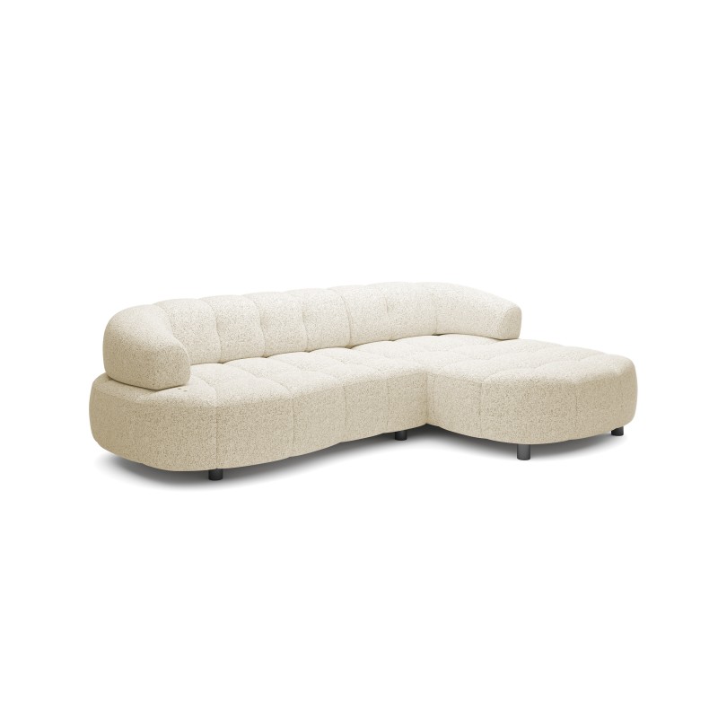 VELPA S Right-sided Freestanding Corner Sofa in PUENTE 03 Beige Fabric - VERSAILLES Edition VELPA S Right-sided Freestanding Corner Sofa in PUENTE 03 Beige Fabric - VERSAILLES Edition