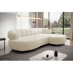 VELPA S Right-sided Freestanding Corner Sofa in PUENTE 03 Beige Fabric - VERSAILLES Edition VELPA S Right-sided Freestanding Corner Sofa in PUENTE 03 Beige Fabric - VERSAILLES Edition