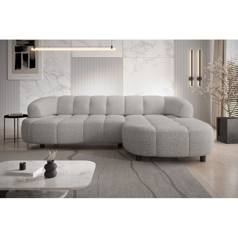 VELPA S Right-Handed Freestanding Corner Sofa in PUENTE 16 Light Grey Fabric - VERSAILLES Edition VELPA S Right-Handed Freestanding Corner Sofa in PUENTE 16 Light Grey Fabric - VERSAILLES Edition