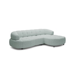 VELPA S Right-Sided Freestanding Corner Sofa in Mint PUENTE 33 Fabric - VERSAL Edition