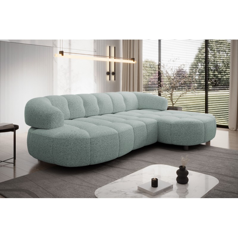 VELPA S Right-Sided Freestanding Corner Sofa in Mint PUENTE 33 Fabric - VERSAL Edition VELPA S Right-Sided Freestanding Corner Sofa in Mint PUENTE 33 Fabric - VERSAL Edition