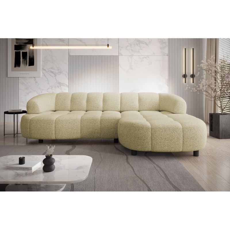 VELPA S Right-Sided Freestanding Corner Sofa in PUENTE 53 Sandy Fabric - VERSAILLES Edition VELPA S Right-Sided Freestanding Corner Sofa in PUENTE 53 Sandy Fabric - VERSAILLES Edition