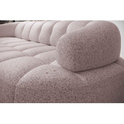 VELPA S Right-Facing Free-Standing Corner Sofa in Powdery Pink PUENTE 68 Fabric - VERSAILLES Edition VELPA S Right-Facing Free-Standing Corner Sofa in Powdery Pink PUENTE 68 Fabric - VERSAILLES Edition