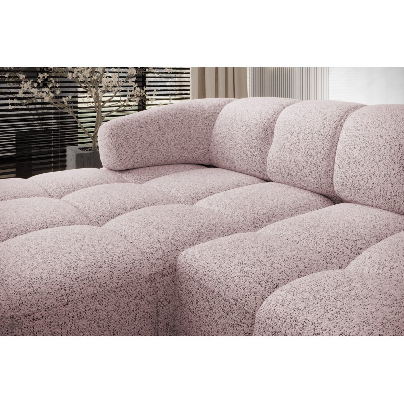 VELPA S Right-Facing Free-Standing Corner Sofa in Powdery Pink PUENTE 68 Fabric - VERSAILLES Edition VELPA S Right-Facing Free-Standing Corner Sofa in Powdery Pink PUENTE 68 Fabric - VERSAILLES Edition