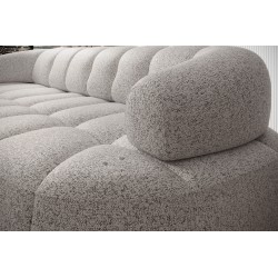 VELPA S Right-Handed Free-Standing Corner Sofa in PUENTE 80 Ash Gray Fabric - VERSAILLES Edition VELPA S Right-Handed Free-Standing Corner Sofa in PUENTE 80 Ash Gray Fabric - VERSAILLES Edition