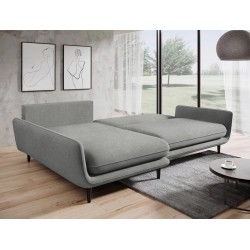 SOLANO Left-Hand Corner Sofa with Sleep Function, Storage, and Cushions, Element 04 Gray VERSAILLES SOLANO Left-Hand Corner Sofa with Sleep Function, Storage, and Cushions, Element 04 Gray VERSAILLES