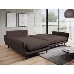 SOLANO Left-Handed Sectional with Sleep Function, Storage, and Cushions, Element 05 Dark Brown VERSAILLES SOLANO Left-Handed Sectional with Sleep Function, Storage, and Cushions, Element 05 Dark Brown VERSAILLES