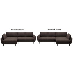 SOLANO Left-Handed Sectional with Sleep Function, Storage, and Cushions, Element 05 Dark Brown VERSAILLES SOLANO Left-Handed Sectional with Sleep Function, Storage, and Cushions, Element 05 Dark Brown VERSAILLES