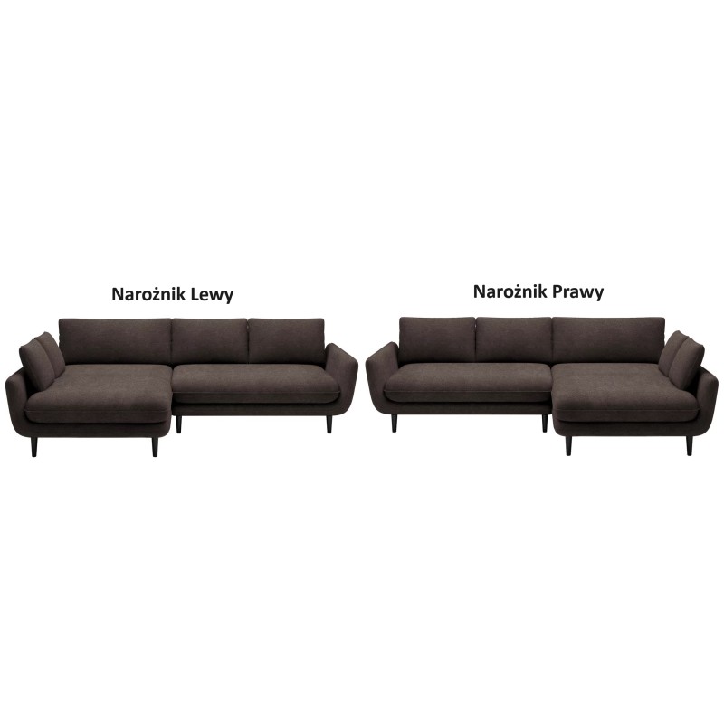 SOLANO Left-Handed Sectional with Sleep Function, Storage, and Cushions, Element 05 Dark Brown VERSAILLES SOLANO Left-Handed Sectional with Sleep Function, Storage, and Cushions, Element 05 Dark Brown VERSAILLES