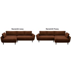 SOLANO Left-Hand Corner Sofa with Sleep Function, Storage and Cushions, Element 07 Copper WERSAL SOLANO Left-Hand Corner Sofa with Sleep Function, Storage and Cushions, Element 07 Copper WERSAL